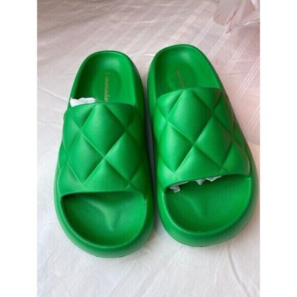 Lemonade‎ Quilted Detail size 7 Green Slides - Picture 7 of 11
